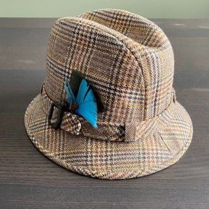 Vintage Cavanagh Hats NY Mens Tweed Fedora - Size: 7 1/4